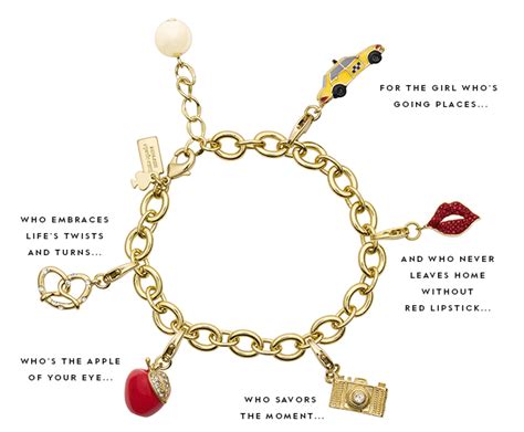 Kate Spade charm bracelet | Sieraden ideeën, Sieraden