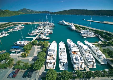 Crown Bay Marina located in a beautiful Caribbean yacht charter ...