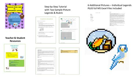 Animal Pixel Art in Microsoft Excel or Google Sheets – Innovations in ...