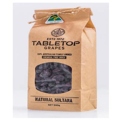 Table Top Grapes Sultana Grapes- naturally dried (500g) - The Grocer