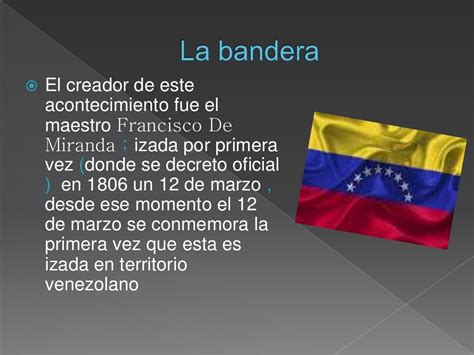 La bandera de venezuela