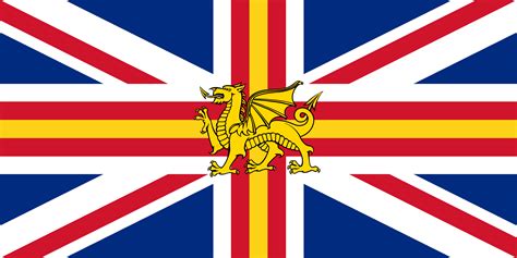 British flag that also represents Wales. : r/vexillology