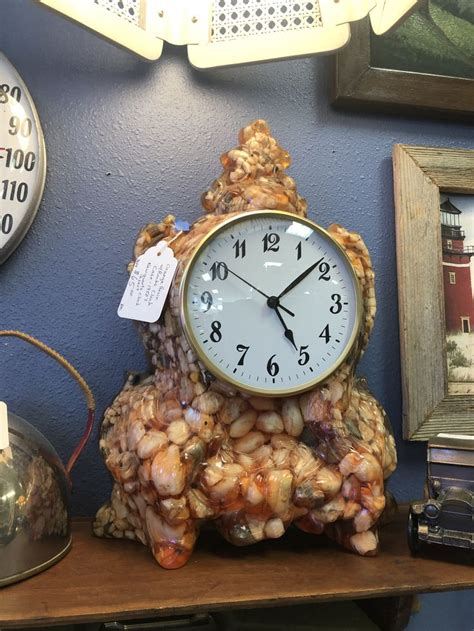 Resin Shells or Rocks Clock | Thrifted home decor, Rock clock, Home decor