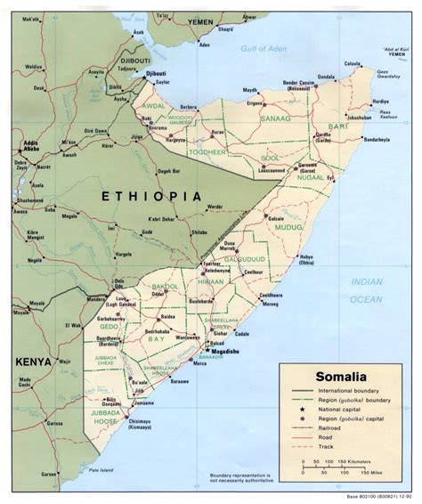 Detailed political map of Somalia. Somalia detailed political map | Vidiani.com | Maps of all ...