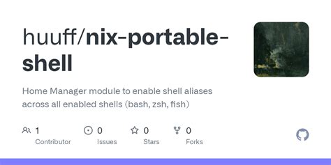 GitHub - huuff/nix-portable-shell: Home Manager module to enable shell aliases across all ...