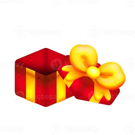 Open gift box game asset 2D icon transparent background 10833937 PNG