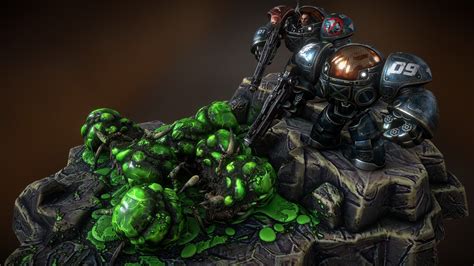 Marines Starcraft 2....final battle - 3D model by giobiancoFB [4087084 ...