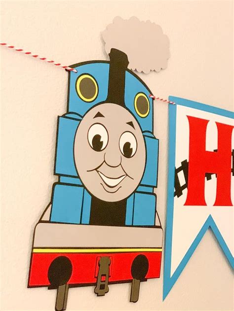 Thomas Train Themed Happy Birthday Banner Thomas Tank | Etsy | Happy ...