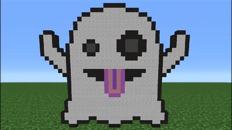 Minecraft Tutorial: How To Make A Ghost Emoji - YouTube