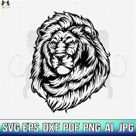 Lion Svg, Lion Clipart, Lion Vector, Lion Cut file, Lion Shi - Inspire Uplift