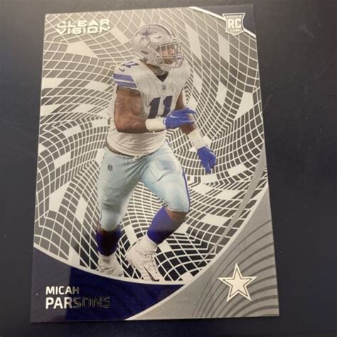 2021 Chronicles Clear Vision Micah Parsons Rookie Card RC #CVR-11 ...