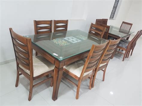 Glass Dining Table 6 Seater - Glass Dining Set Latest Price ...