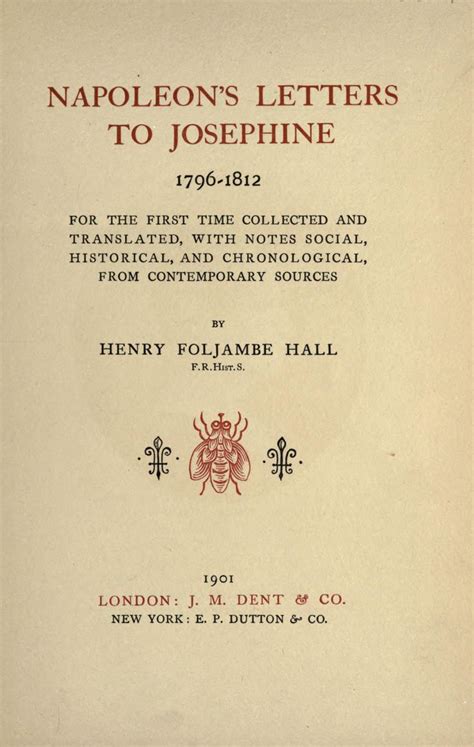 Napoleon's letters to Josephine, 1796-1812; : Napoleon I, Emperor of ...