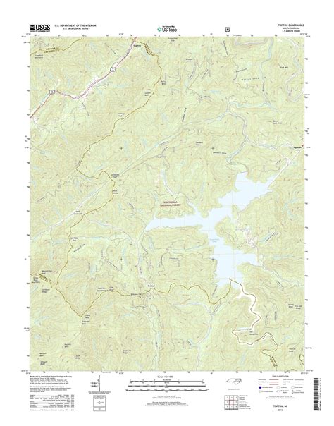 MyTopo Topton, North Carolina USGS Quad Topo Map