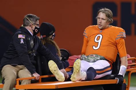 Nick Foles Carted Off After Taking A Big Hit To The Upper Body On Monday Night Football - BroBible