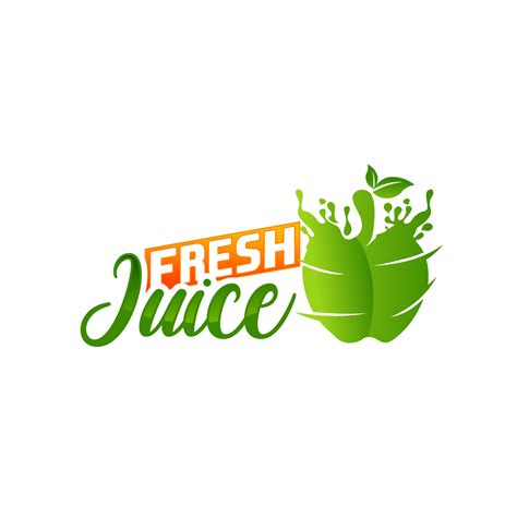 Fruit juice logo. Fresh drink logo. Vector illustration, Fresh Juice ...