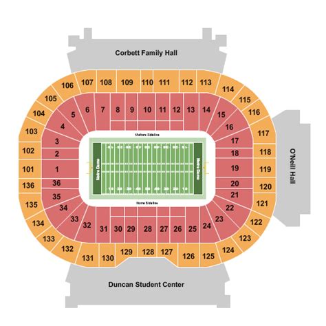 Notre Dame Stadium Seating Chart | Cabinets Matttroy