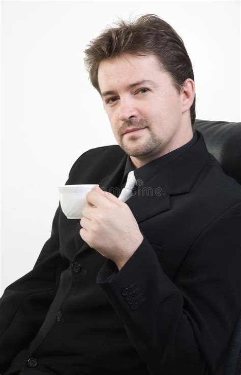 Man drinking tea stock photo. Image of drink, people - 16735082