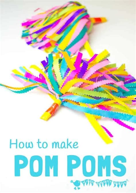 How To Make Cheerleader Pom Poms - Kids Craft Room