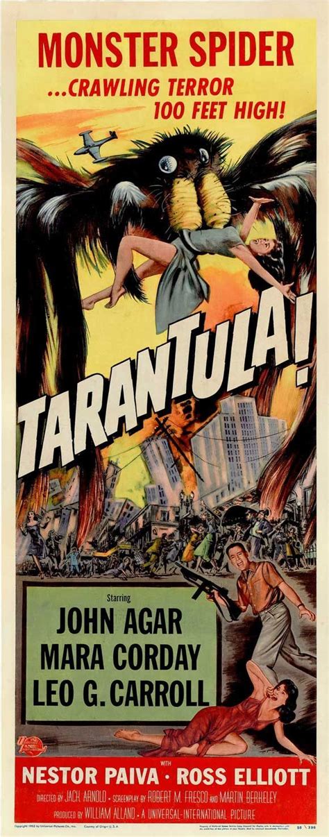 Tarantula 14x36 Movie Poster (1955) | Classic horror movies posters ...