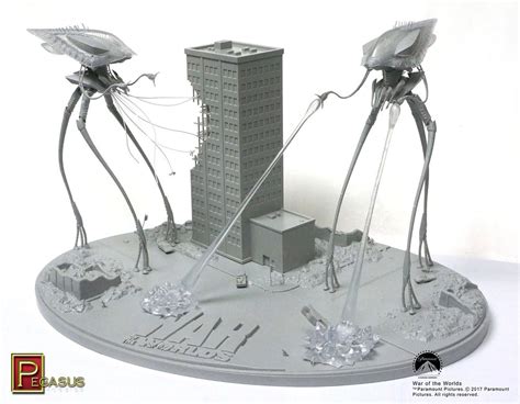 War Of the Worlds 2005 Tripods Attack 1/350 Scale Diorama Model Kit War Of the Worlds 2005 ...