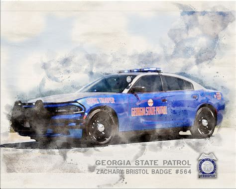 Custom Georgia Highway Patrol Car Georgia State Trooper With Custom Badge Number and Name ...