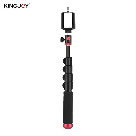 KINGJOY Selfie Stick with Adjustable Phone Clip Camera Camcorder Walking Climbing Stick Clip for ...