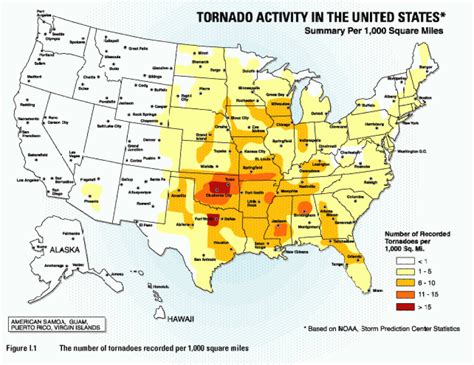 Tornado Alley States Map - Printable Map