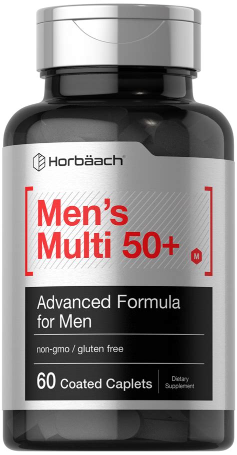 Men's Multivitamin 50 Plus | 60 Caplets | Non-GMO & Gluten Free | by Horbaach | eBay