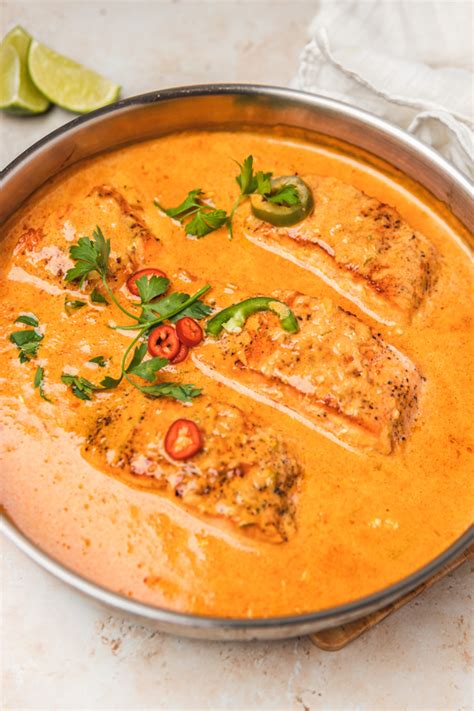 Salmon Coconut Milk Curry (Thai Salmon Curry) - The Dinner Bite