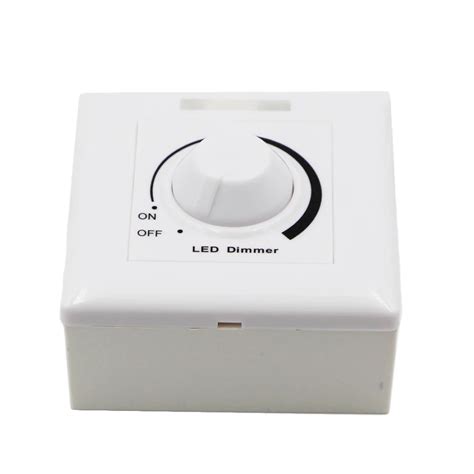 DC 12V 24V LED Dimmer Adjustable Switch Brightness panel controller Dimmers For Dimmable 5050 ...