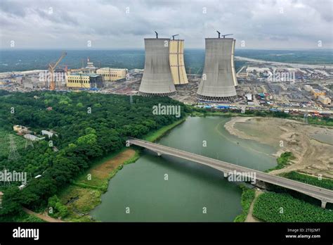 Pabna, Bangladesh - October 04, 2023: The under Construction of Rooppur Nuclear Power Plant at ...