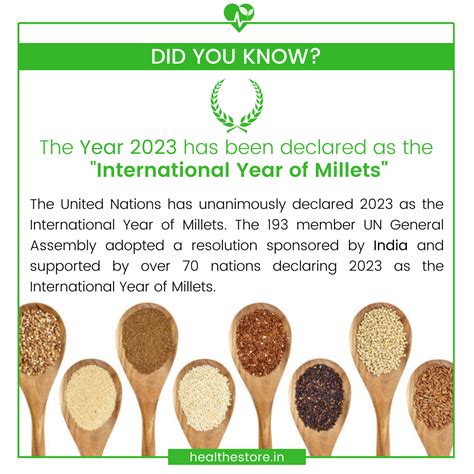 International Year of Millets | Fruit shop, Healthy homemade snacks ...