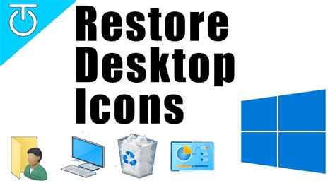 How to Restore or Hide Windows Desktop Icons - #TechTip | Desktop icons, Computer security ...