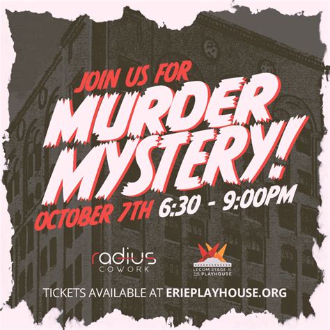 Murder Mystery at the Renaissance Center – Erie Playhouse