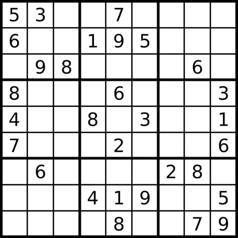 Sudoku Large Print Printable - Customize and Print