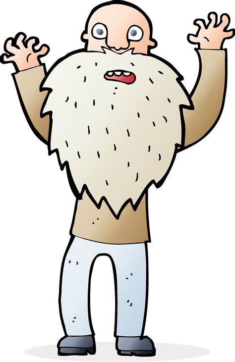 Old Man Beard Cartoon