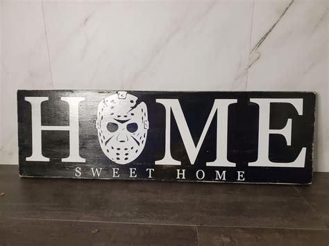 Horror Movie Sign Home Sweet Home Sign Wooden Decor Gift | Etsy in 2021 | Horror movies, Horror ...