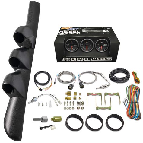 Buy GlowShift Diesel Gauge Package Compatible with Dodge Ram Cummins ...