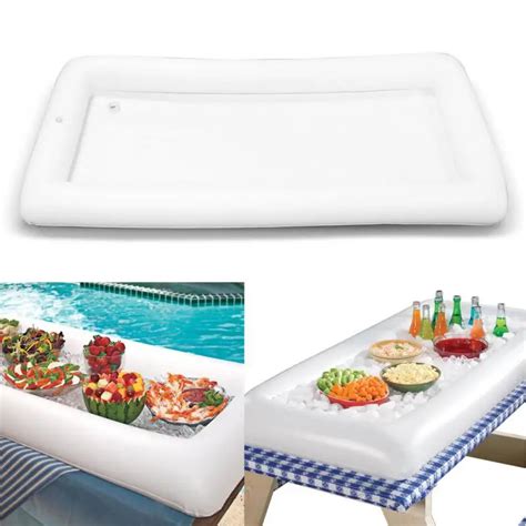 Inflatable Serving Bar Salad Buffet Ice Cooler Picnic Drink Table Party Camping 134*64cm-in ...