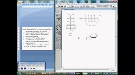 aldohexose linear to cyclic form - YouTube