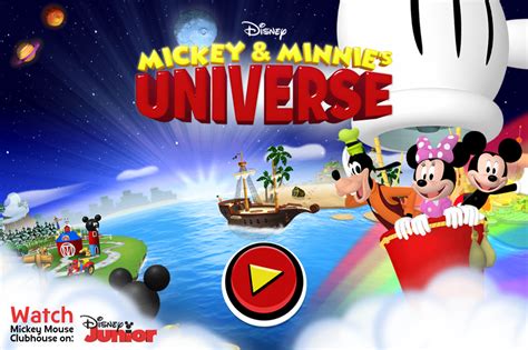 🕹️ Play Mickey and Minnie's Universe Game for Children: Free Online Mickey Mouse Game for Kids