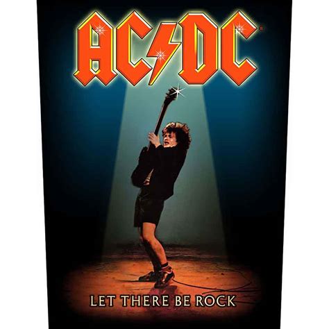 AC/DC Back Patch: Let There Be Rock. Wholesale Only & Official Licensed