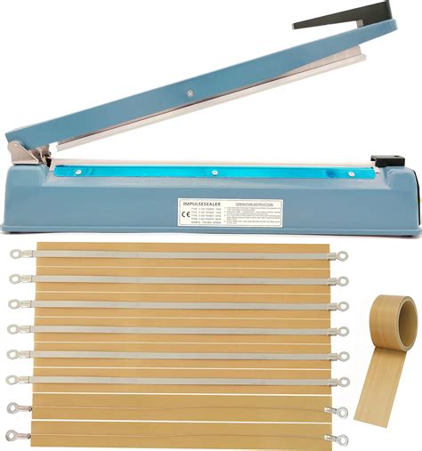Amazon.com: Impulse Heat Sealer 16 Inch Mylar Bag Sealer Heat Seal Machine, 110v Manual Heat ...