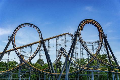 Kings Island Ohio Vortex Roller Coaster Side View Photograph by Dave ...