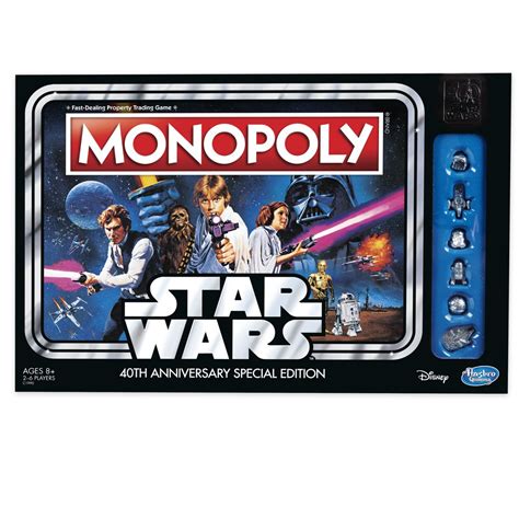 Monopoly Game Star Wars 40th Anniversary Edition - Walmart.com ...