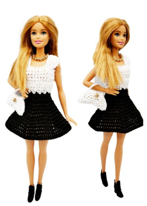 Barbie Skirt Dress and Purse PDF Crochet Pattern - Etsy