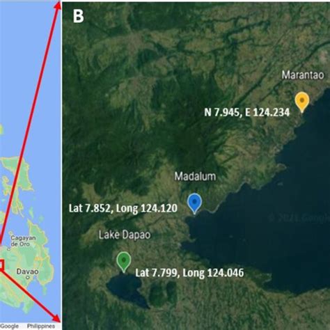 A) Map of the Philippines showing the location of Marawi City and Lake... | Download Scientific ...