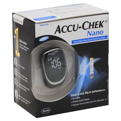 Accu-Chek Nano Smartview Blood Glucose Monitoring System - 1 Kit - Walmart.com - Walmart.com