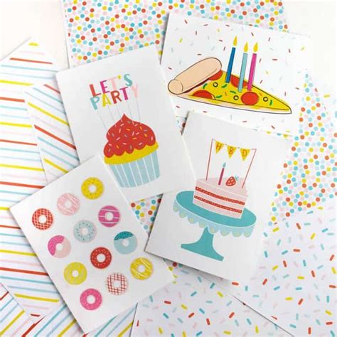 4 Free Printable Birthday Cards for Adults - Design Eat Repeat